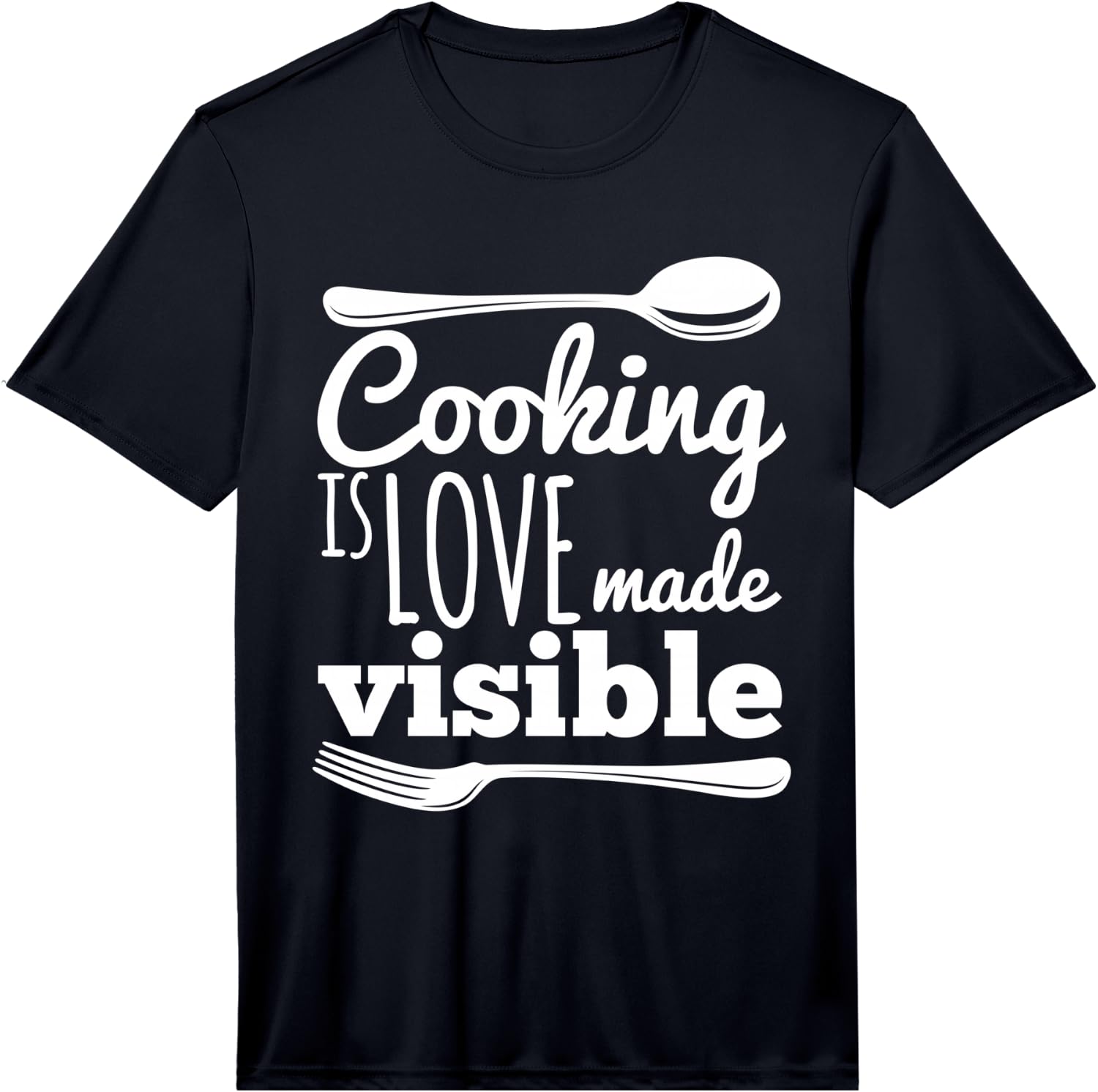 Cooking is Love Funny Chef Gift Fun Performance T-Shirt Unisex T-Shirt XXXL
