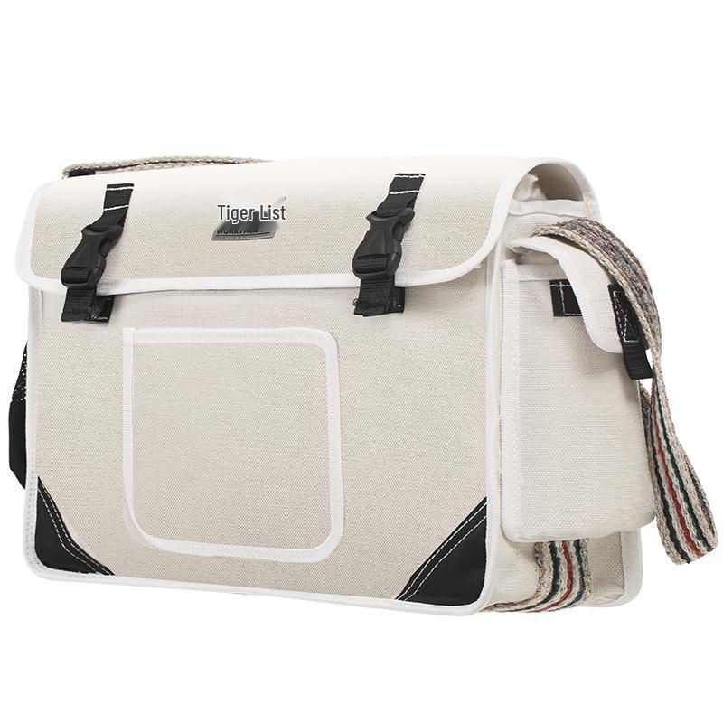 Electrician's Wear-Resistant Canvas Crossbody Tool Bag