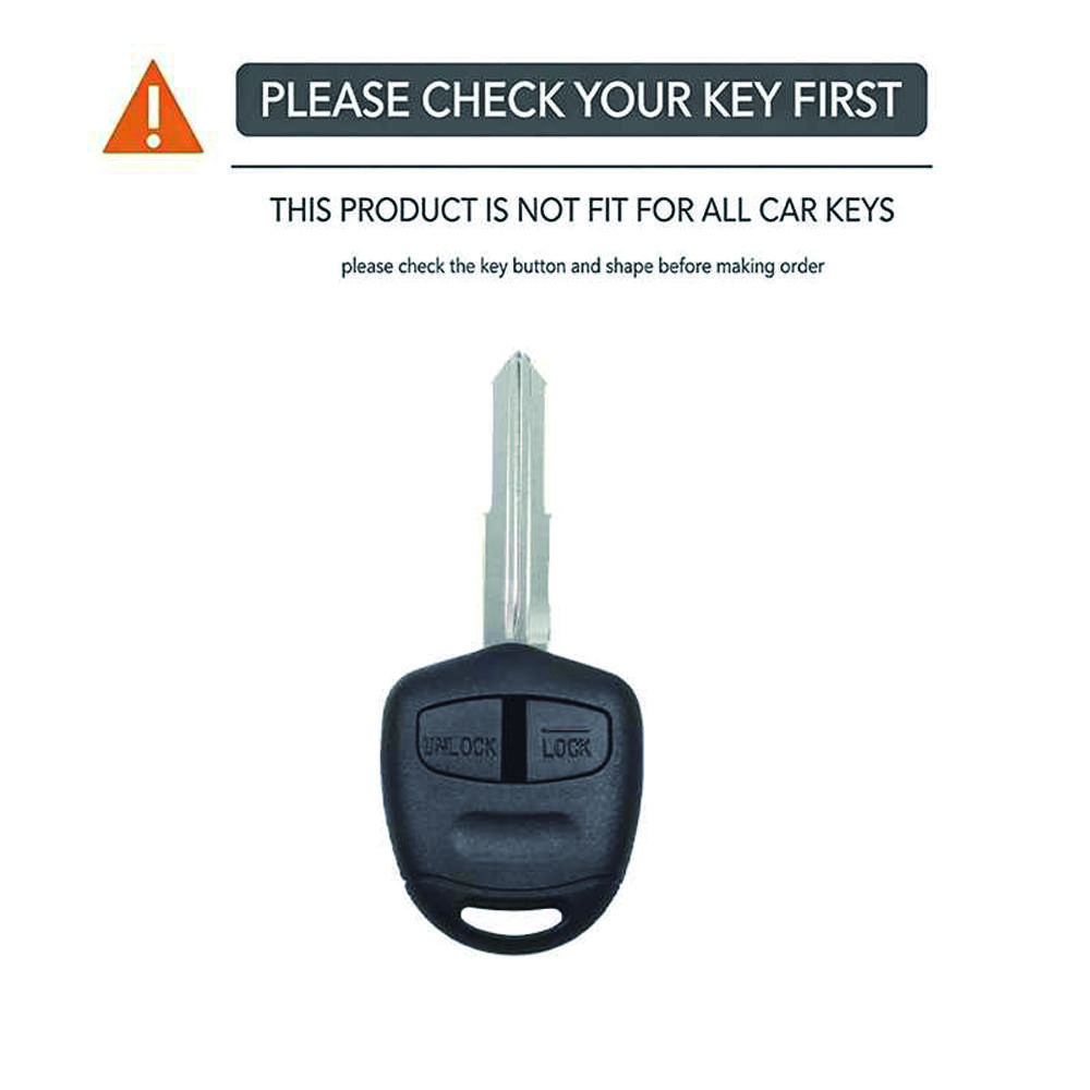 Key Cover for Mitsubishi Lancer Evolution EX Outlander Pajero ASX Grandis Triton with Keychain Anti-Scratch Wear Resistant Dustproof Protector
