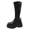 Aber kniehohe Ritterstiefel Damen Herbst neue Plateau-Stiefel Spice Girl Temperament Modestiefel