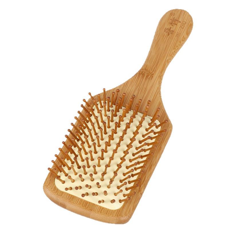 Wooden Scalp Massage & Curl Comb for Fluffy, Smooth Long Hair Care