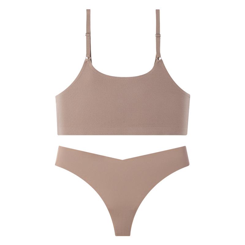 Seamless Wireless Camisole Bra Set: Breathable Push-up for a Sleeker Look