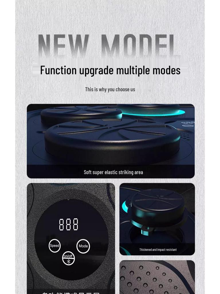 Smart Music Boxing Wall Target: Electronic Punch Bag for Home Training (Adults & Kids)