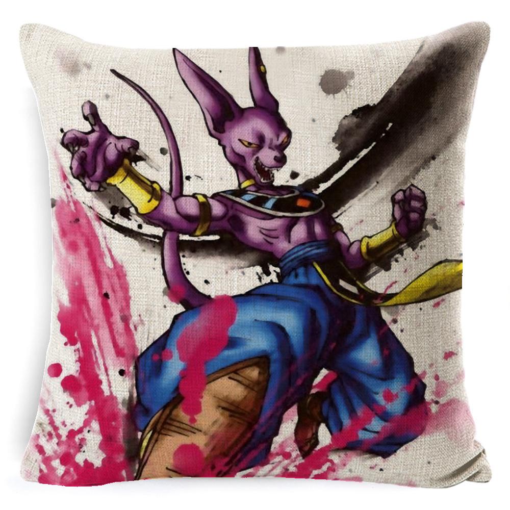 Kreslená Animace Dragon Ball Povlak na Polštář Lněný Super Měkký Polštář Domov Dragon Ball Anime Polštář