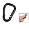Outdoor Practical Aluminum Zinc Zinc Alloy Black D-Shaped Key Ring Hanging Buckle Carabiner Hook Keychain
