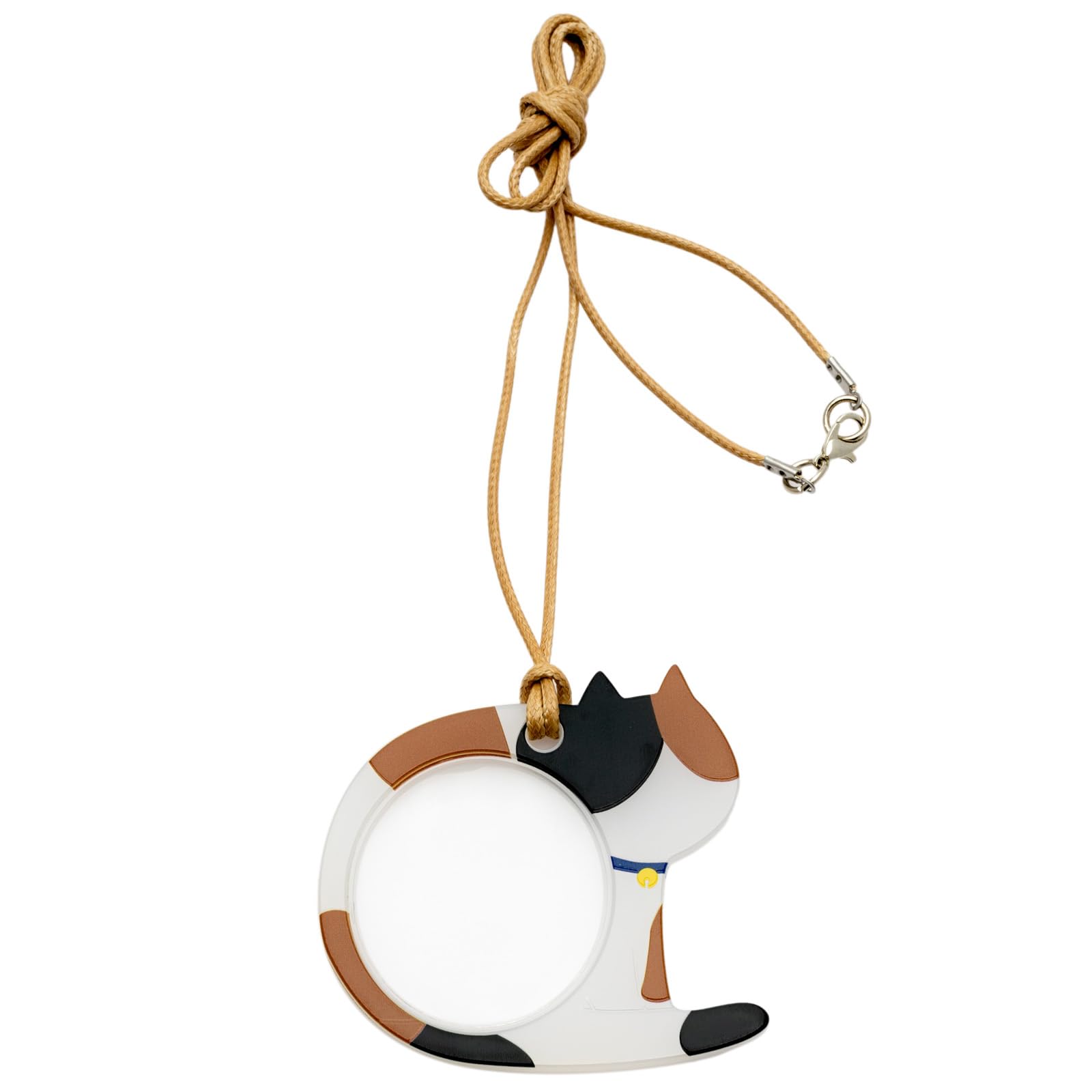 

Fieldwork Handheld Magnifying with Sitting Cat Glass, 1.8x Magnification, Strap, Design, White, GLP005-1 білий