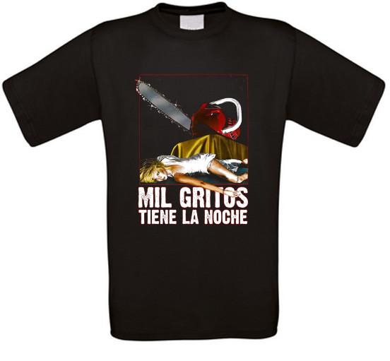 Mil gritos tiene la noche Pieces Horror Cult Movie T-Shirt All Sizes S