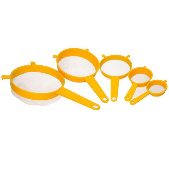 Komplet Pięciu Sitek 6Cm, 8Cm, 12Cm, 15Cm, 18Cm Do Przesiewania I Odcedzania