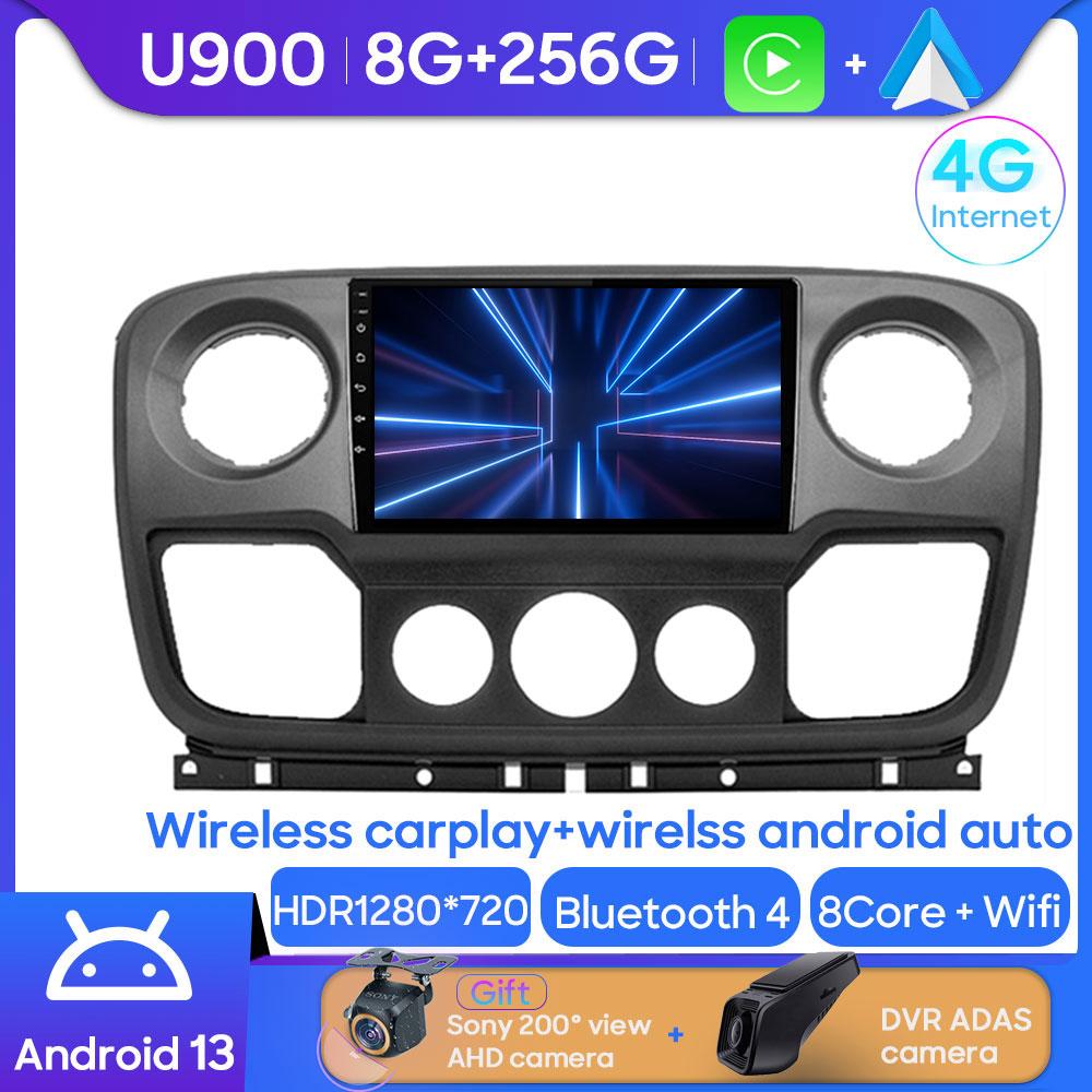 For Renault Master Nissan NV400 Opel Movano 2010 - 2021 Android Car Stereo Multimedia Radio Player GPS Carplay Android Auto