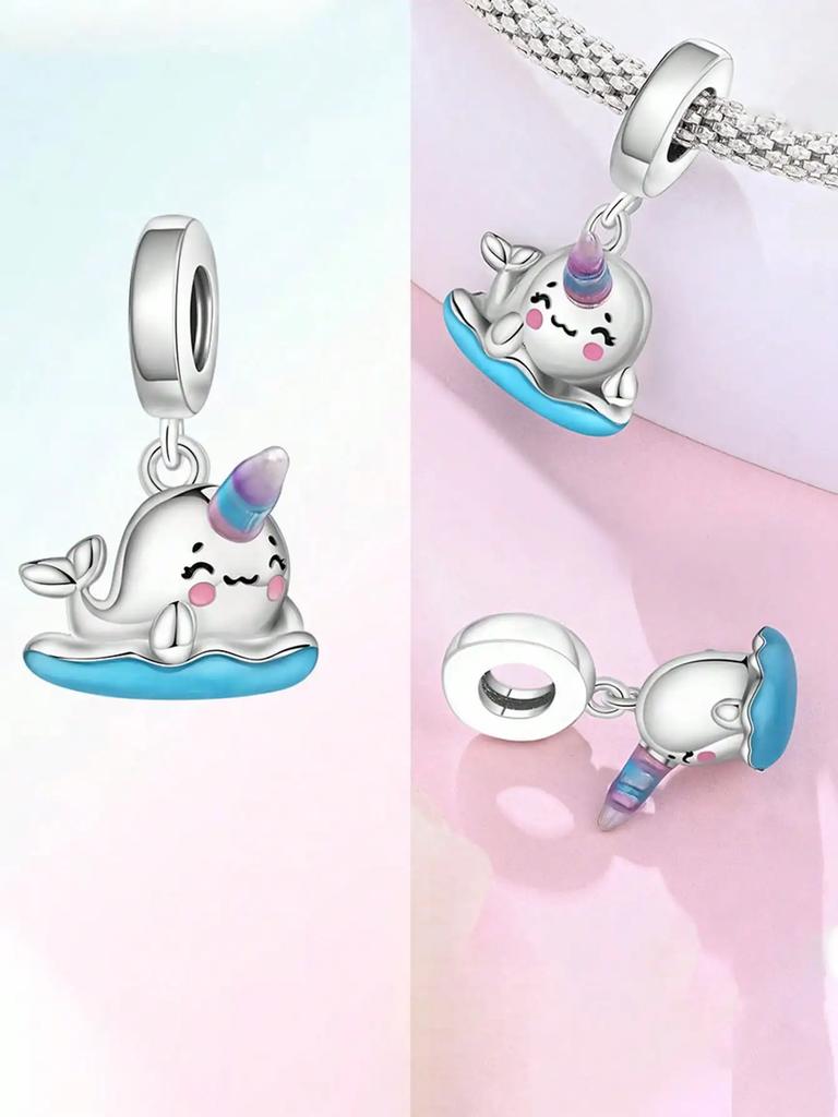 Charms Plata Copper Colors Blue Starfish Octopus Beads Charm Pendant For Original Bracelet For Women Diy Jewelry Love Gift