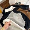 Boys Woolen Casual Sweatshirt Cotton Windbreak Thicken Autumn Winter Sweater Teenagers Warm Children's Clothing
