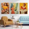 Vintage Funny Laundry Day Poster Retro Housewife Funny Prints Canvas Painting Wall Art Pictures Home Room Bathroom Decoration