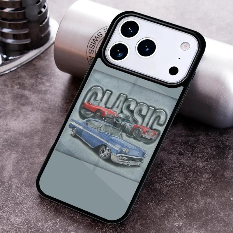 CLASSIC CARS Phone Case For iPhone 17 16 15 14 13 12 11 Pro Max Plus 17Air Soft Silicone Cover