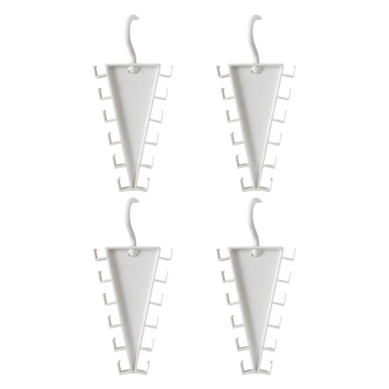 Vertical Storage Organizer V Shaped Double-Sided Closet Organizer, 360 Degree Rotating Multi-Layer Hanger, with Bedroom 12 Non-Slip Hooks Rack,