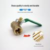 Enhanced Copper Ball Valve with Double Male Threads, Available in 1/4", 3/8", 1/2" Sizes; Pneumatic Air Pump and Bleed Valve.