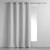 Rideau à œillets - EDEN - Filliane - Gris - 140 x 260 cm - Filaments verticaux argentés