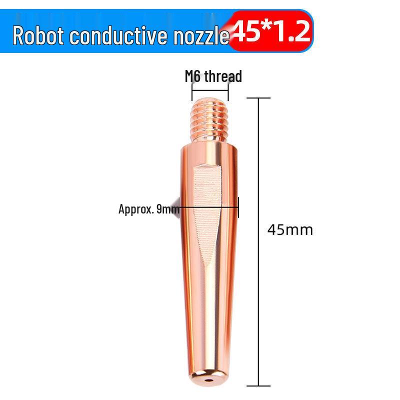 Automatic MIG Welding Conductive Tip Set: 0.8/1.0/1.2 Nozzles, Chromium Zirconium Copper