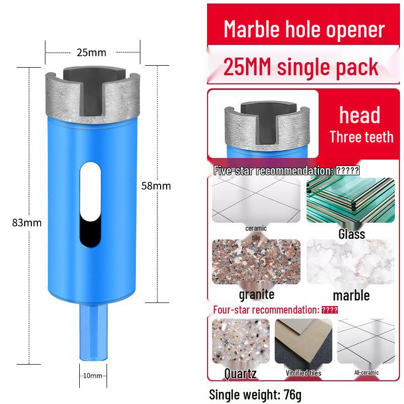 מקדחה למרבל, אריחים, אבן, גרניט ובטון לקידוח יבש