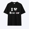 Wideusseom Love Format I Love Soccer T-Shirt (Type A)