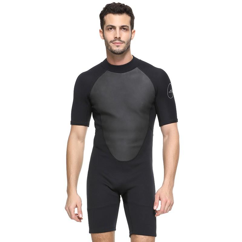 2mm Neoprene Wetsuit Men Women Full Body Short Sleeve Snorkeling Surfing Swimming Dive Suit