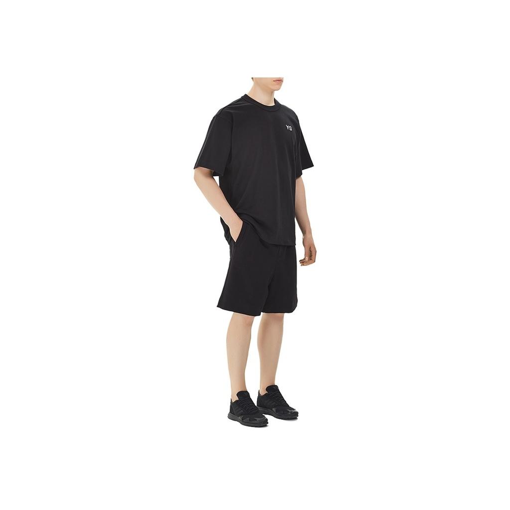 Y-3 Logo Casual Short Sleeve T-Shirt Men Tops Black FP8696