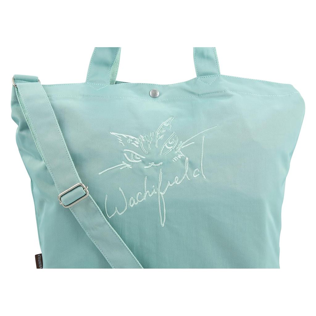 Green Shoulder Bag Large Capacity Cat Dayan Cat Pattern Cute Hand Holder Green [Wachifield] Women's WTPL-02 Wtpl-02-green