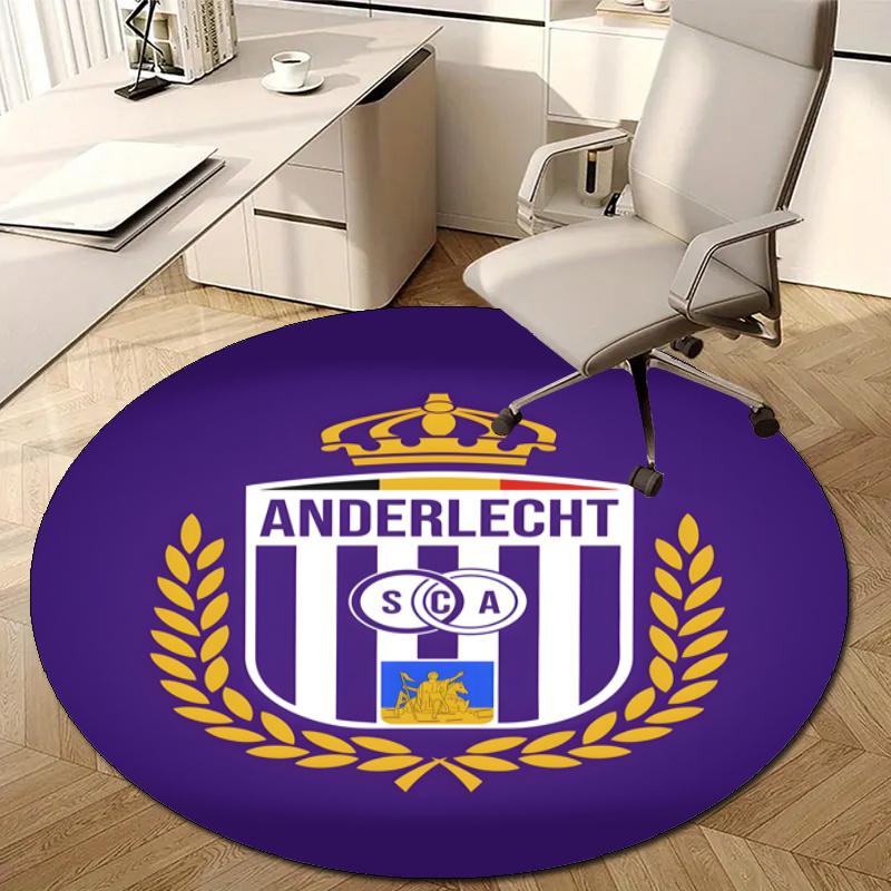 Personalized Anderlecht Round Chair Office Rug - Perfect for Mat, Office Chair & More - Ideal Gift for Birthdays and Holidays