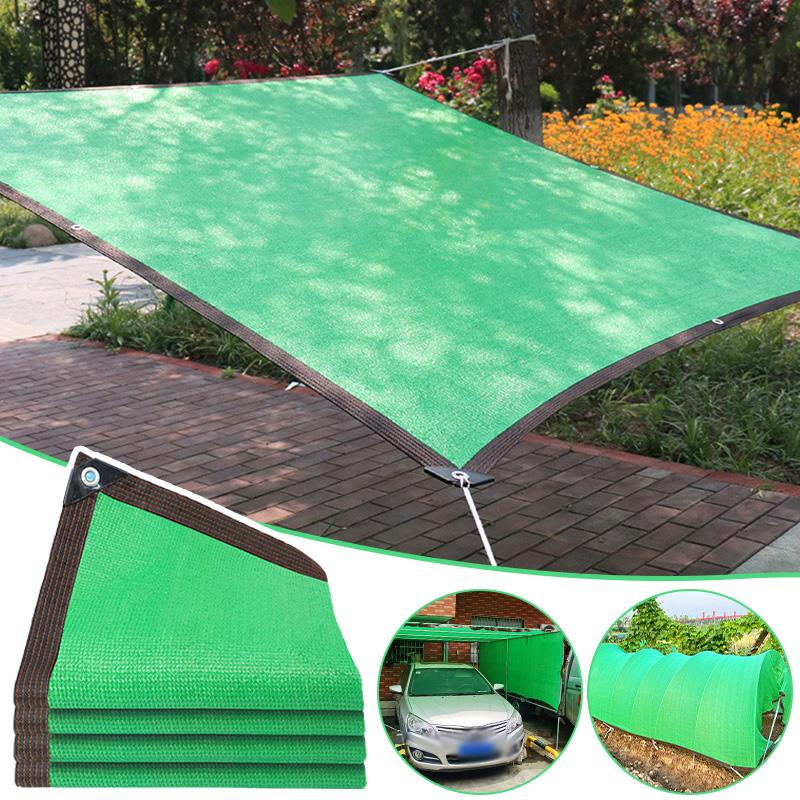 70~80%  Sunshade Net Uv Protection Sunshade Net Durable Wind Proof Outdoor Shade Mesh  Garden Balcony Awning Plant Cover Net