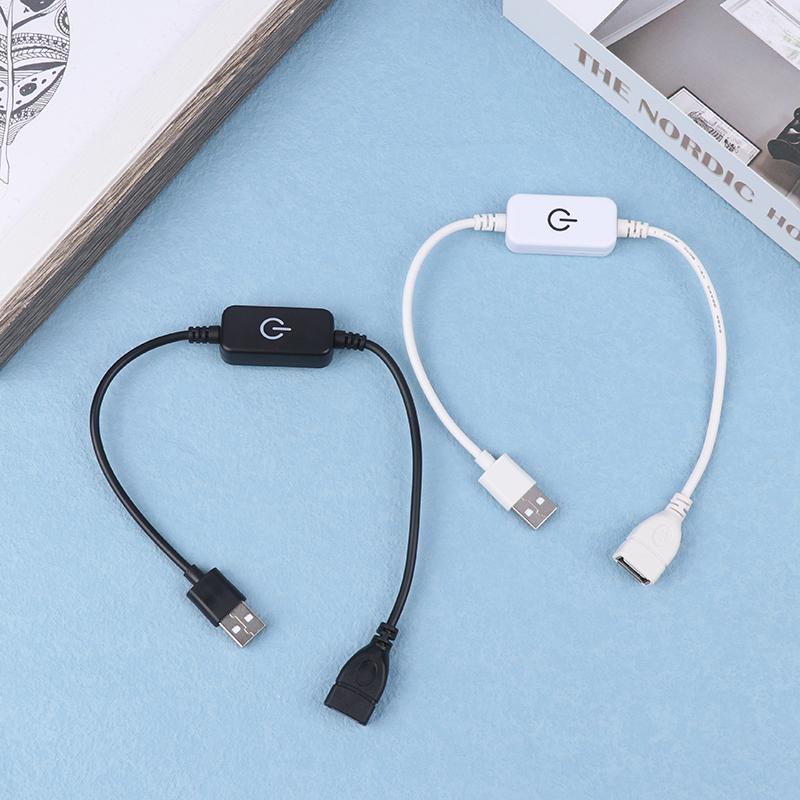 Dc 5V Usb Led Inline Touch Dimming Switch 30Cm On Off Button Extension Cable Cord Dimer For Single Color Led Strip Light