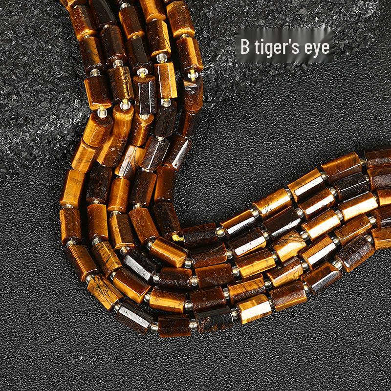 

Желтый тигровый глаз, черный турмалин, лазурит, зеленый авантюрин и черный рутиловый кварц, цилиндрические бусины, 8x11 мм 8x11mm (Approx. 31 beads)