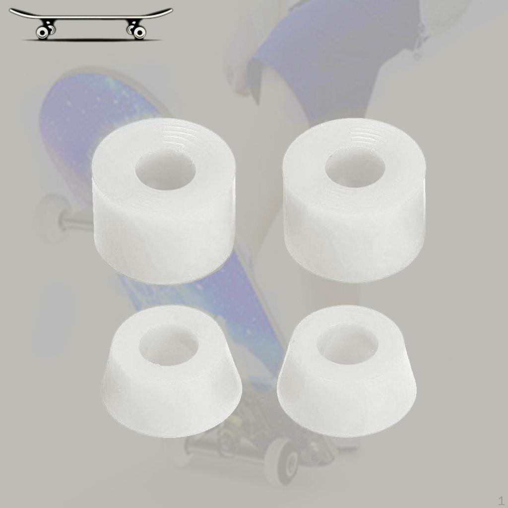 4 Pieces PU Skateboard Truck Replacement Bushing 11x16mm 7'' Trucks Bushings Longboard Rebuild Kit