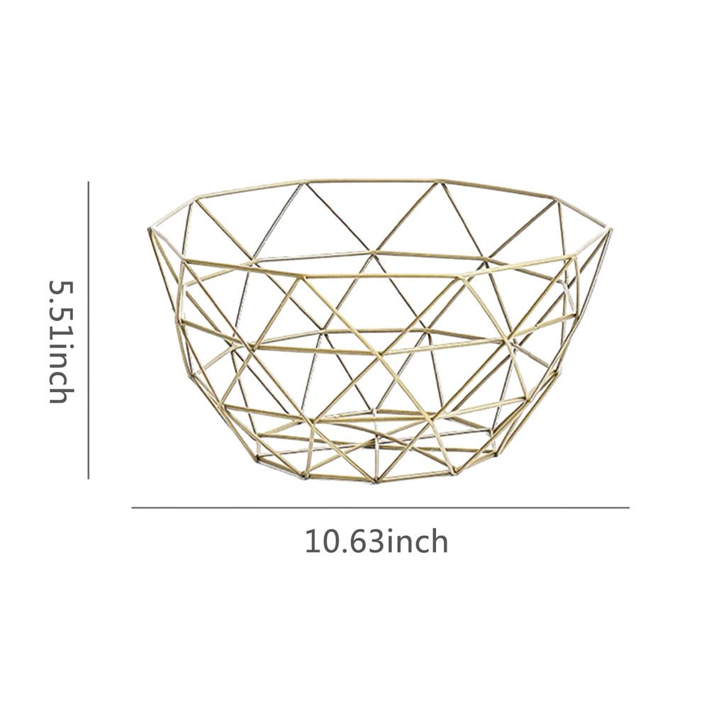Metal Fruit Basket Morden Wire Snack Bread Vegetable Storage Bowls Kitchen Eggs Dessert Holder Nordic Style Organizer Cake Stand