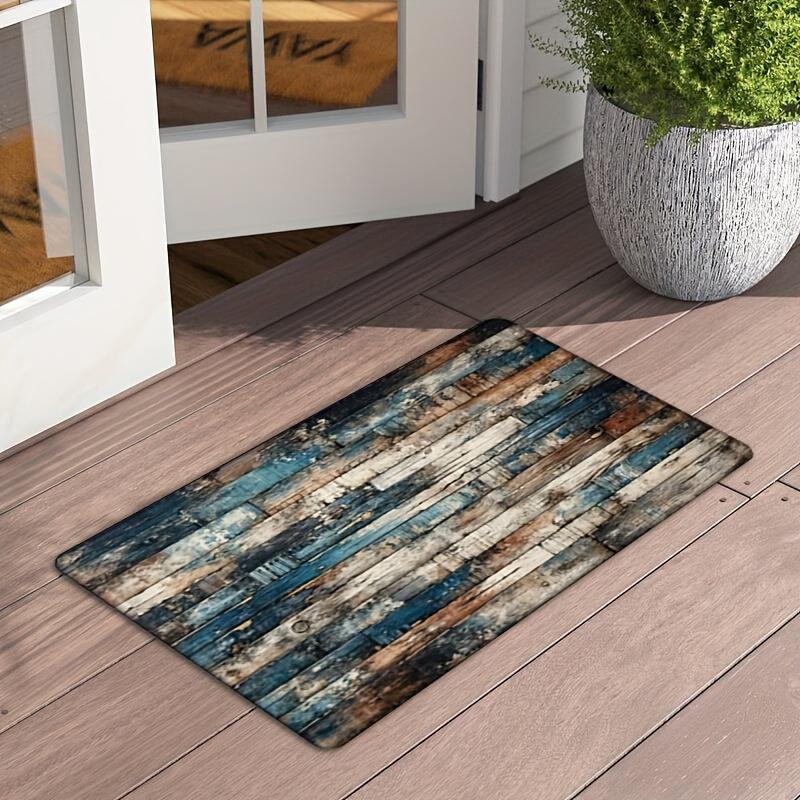 

Vintage Wood Print Kitchen Rug, Non-Slip Cushioned Comfort Standing Mat, Heavy Duty Floor Carpet for Home Sink Laundry, 1PC 40x60cm