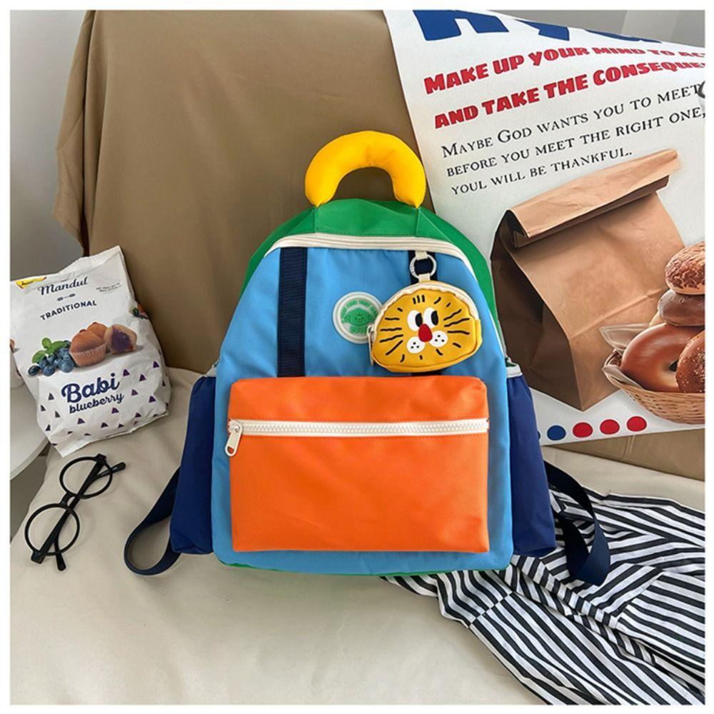 

Ultra-light Fashion Children School Bags Breathable Kid s Cartoon Backpacks Student small синий