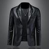 2026 New Style Western Leather Jacket For Men Trendy Casual Versatile Slim Fit Outerwear 8221