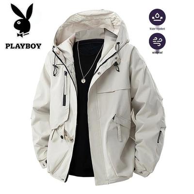 Men's Spring/Autumn Windproof Water-Repellent Hooded Jacket
