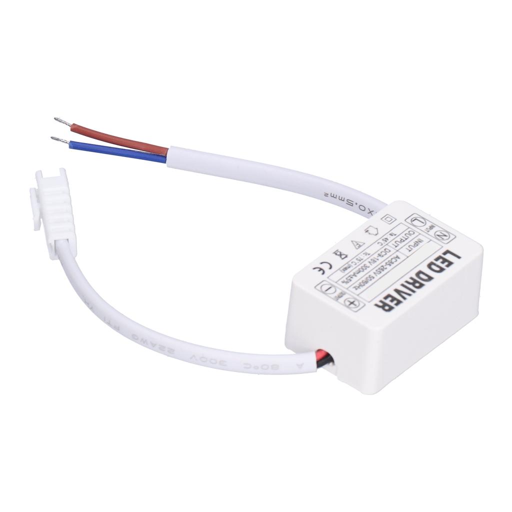 LED Driver 300mA 9‑18VDC Small Size Easy Installation Good Heat Dissipation LED Transformer for Home