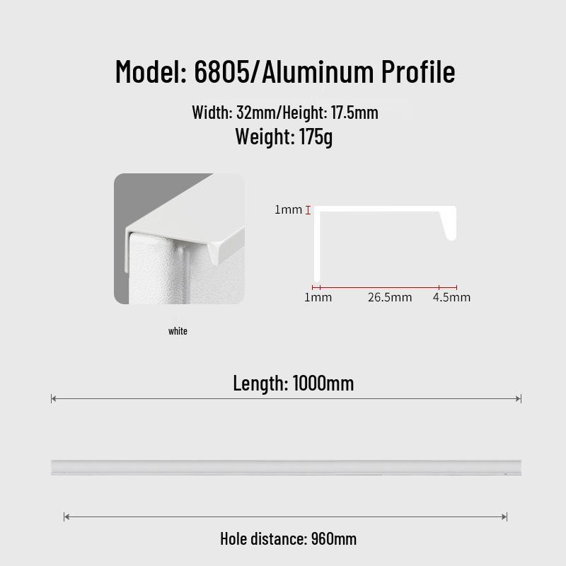 Modern Minimalist Black Invisible Handle for Cabinet Doors and Drawers
