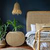 Bastone in Legno Rattan Intrecciato Plastica Rinfrescante Sensazione al Tatto