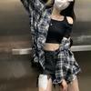 Vrouwen Plaid Shirt Koreaans Casual Harajuku Y2K All Match Losse Blouse Zomer Mode Hot Sweet Lange Mouw Dames Top