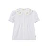 Kids' Girls' Doll Collar Puff Sleeve Shirt