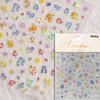 5D Mini Flowers Colorful Wreath Daisy Delicate Shiny Rhinestone Spring Self Adhesive NailArt Decorations Stickers Manicure Decal