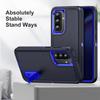 For Samsung Galaxy A56 5G/A36 5G Case Kickstand Phone Cover PC + Silicone + EVA 3-in-1 Design