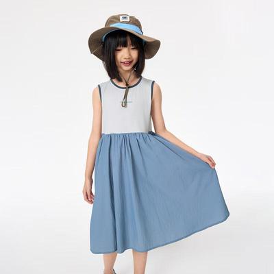 EBAER Girls' Summer Sun Protection Sleeveless Casual Dress