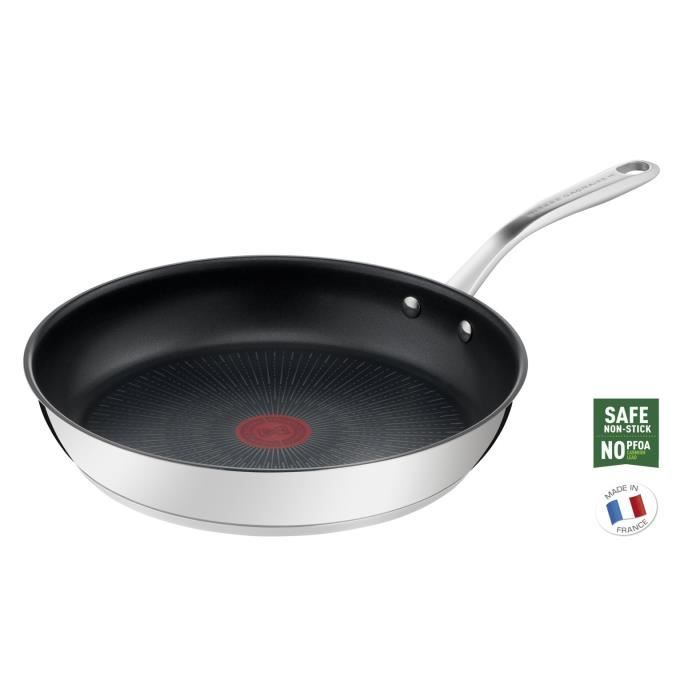 Tefal H8210623 Pierre Gagnaire Poêle inox antiadhésive 28 cm tous feux dont induction