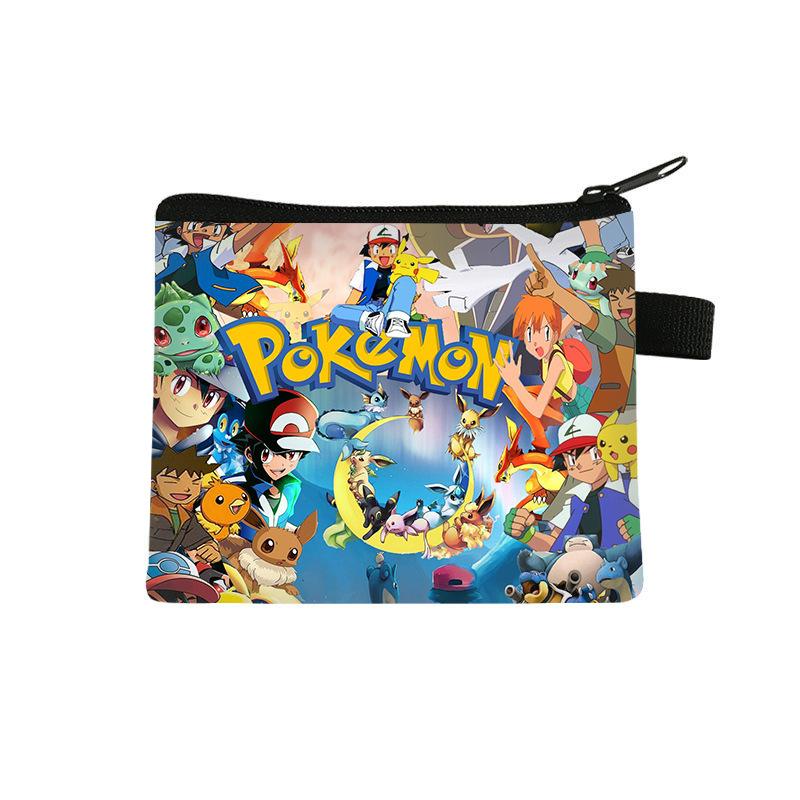 Pikachu children's coin purse, storage mini bag, cartoon portable key card bag