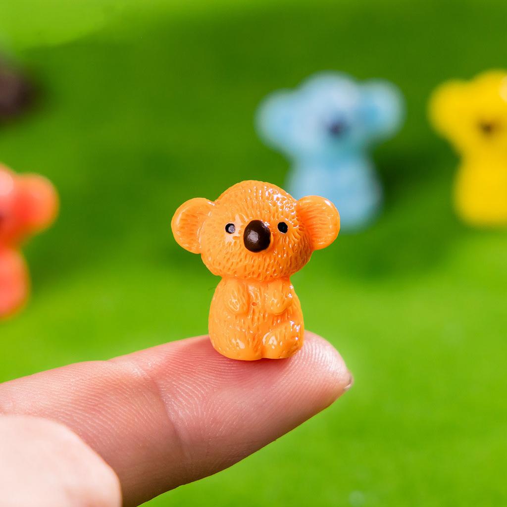 10-100pcs Cute Mini Resin Koala Miniatures Animals Figures Koala Figurine Tiny Animal Ornament for DIY Fairy Garden Decoration