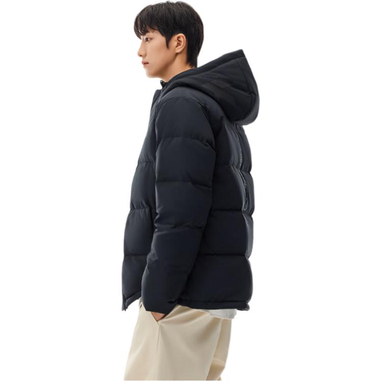 Anta Basketball Series Hooded Casual Versatile Comfortable Fashion Letter Zipper Down Jacket Men outerwear 152541921-2