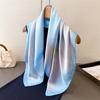 70Cm Square Gradient Color Designer Women Scarf Silk Satin Scarves Shawl Headband Hijab Bandana Wrap Bufanda