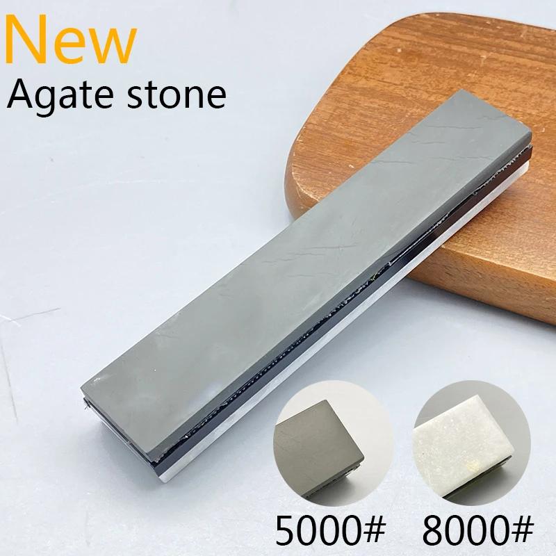 10000 Körnung Natürlicher Grüner Achat Schärfstein Wetzstein Feinschleifen Polieren Rasiermesser Küchenmesser Schärfer Abziehwerkzeug